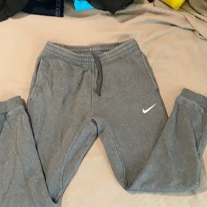 Grey Nike sweatpants